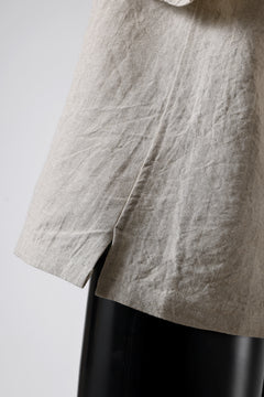 画像をギャラリービューアに読み込む, ISAMU KATAYAMA BACKLASH PULLOVER POCKET SHIRT / SOFT LINEN (NATURAL)