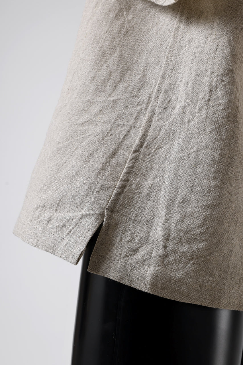 画像をギャラリービューアに読み込む, ISAMU KATAYAMA BACKLASH PULLOVER POCKET SHIRT / SOFT LINEN (NATURAL)
