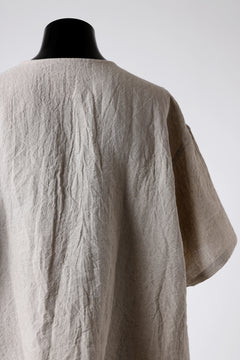 画像をギャラリービューアに読み込む, ISAMU KATAYAMA BACKLASH PULLOVER POCKET SHIRT / SOFT LINEN (NATURAL)