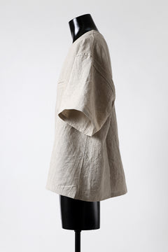 画像をギャラリービューアに読み込む, ISAMU KATAYAMA BACKLASH PULLOVER POCKET SHIRT / SOFT LINEN (NATURAL)