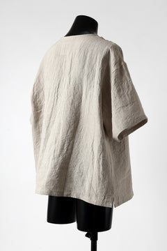 画像をギャラリービューアに読み込む, ISAMU KATAYAMA BACKLASH PULLOVER POCKET SHIRT / SOFT LINEN (NATURAL)