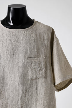 画像をギャラリービューアに読み込む, ISAMU KATAYAMA BACKLASH PULLOVER POCKET SHIRT / SOFT LINEN (NATURAL)
