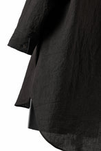 Load image into Gallery viewer, ISAMU KATAYAMA BACKLASH SKIPPER SHIRT / SOFT LINEN (BLACK)