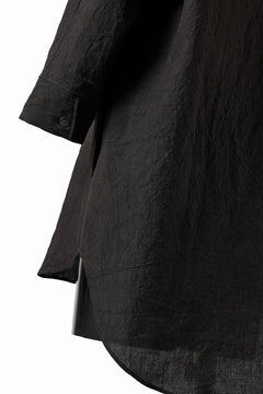 Load image into Gallery viewer, ISAMU KATAYAMA BACKLASH SKIPPER SHIRT / SOFT LINEN (BLACK)