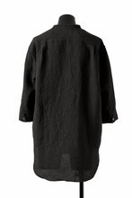 Load image into Gallery viewer, ISAMU KATAYAMA BACKLASH SKIPPER SHIRT / SOFT LINEN (BLACK)