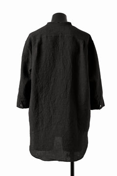 Load image into Gallery viewer, ISAMU KATAYAMA BACKLASH SKIPPER SHIRT / SOFT LINEN (BLACK)
