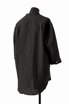 Load image into Gallery viewer, ISAMU KATAYAMA BACKLASH SKIPPER SHIRT / SOFT LINEN (BLACK)