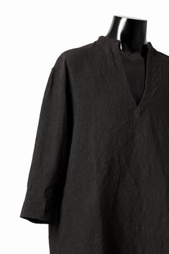 Load image into Gallery viewer, ISAMU KATAYAMA BACKLASH SKIPPER SHIRT / SOFT LINEN (BLACK)