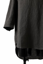 Load image into Gallery viewer, ISAMU KATAYAMA BACKLASH SKIPPER SHIRT / SOFT LINEN (CHARCOAL BLACK)
