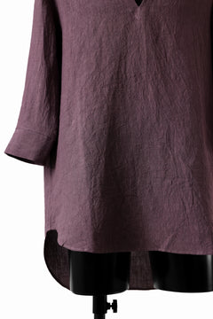 Load image into Gallery viewer, ISAMU KATAYAMA BACKLASH SKIPPER SHIRT / SOFT LINEN (LAVENDER)