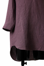 Load image into Gallery viewer, ISAMU KATAYAMA BACKLASH SKIPPER SHIRT / SOFT LINEN (LAVENDER)