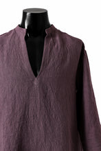 Load image into Gallery viewer, ISAMU KATAYAMA BACKLASH SKIPPER SHIRT / SOFT LINEN (LAVENDER)