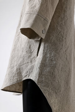 Load image into Gallery viewer, ISAMU KATAYAMA BACKLASH SKIPPER SHIRT / SOFT LINEN (NATURAL)