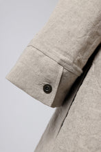 Load image into Gallery viewer, ISAMU KATAYAMA BACKLASH SKIPPER SHIRT / SOFT LINEN (NATURAL)