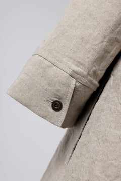 Load image into Gallery viewer, ISAMU KATAYAMA BACKLASH SKIPPER SHIRT / SOFT LINEN (NATURAL)