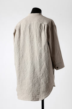 Load image into Gallery viewer, ISAMU KATAYAMA BACKLASH SKIPPER SHIRT / SOFT LINEN (NATURAL)