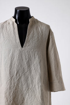Load image into Gallery viewer, ISAMU KATAYAMA BACKLASH SKIPPER SHIRT / SOFT LINEN (NATURAL)