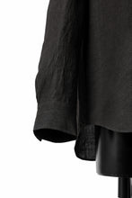 Load image into Gallery viewer, ISAMU KATAYAMA BACKLASH LONG SLEEVE SHIRT / SOFT LINEN (BLACK)
