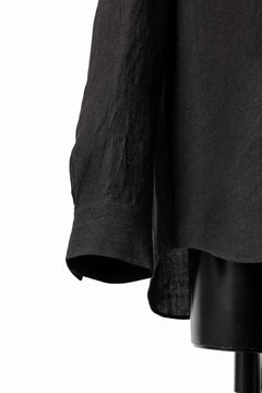 Load image into Gallery viewer, ISAMU KATAYAMA BACKLASH LONG SLEEVE SHIRT / SOFT LINEN (BLACK)