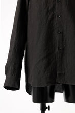 Load image into Gallery viewer, ISAMU KATAYAMA BACKLASH LONG SLEEVE SHIRT / SOFT LINEN (BLACK)