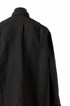 Load image into Gallery viewer, ISAMU KATAYAMA BACKLASH LONG SLEEVE SHIRT / SOFT LINEN (BLACK)
