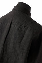 Load image into Gallery viewer, ISAMU KATAYAMA BACKLASH LONG SLEEVE SHIRT / SOFT LINEN (BLACK)
