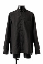 Load image into Gallery viewer, ISAMU KATAYAMA BACKLASH LONG SLEEVE SHIRT / SOFT LINEN (BLACK)