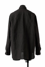 Load image into Gallery viewer, ISAMU KATAYAMA BACKLASH LONG SLEEVE SHIRT / SOFT LINEN (BLACK)