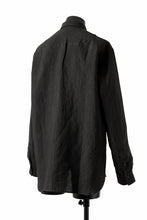 Load image into Gallery viewer, ISAMU KATAYAMA BACKLASH LONG SLEEVE SHIRT / SOFT LINEN (BLACK)