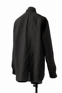 Load image into Gallery viewer, ISAMU KATAYAMA BACKLASH LONG SLEEVE SHIRT / SOFT LINEN (BLACK)