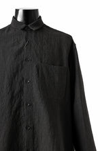 Load image into Gallery viewer, ISAMU KATAYAMA BACKLASH LONG SLEEVE SHIRT / SOFT LINEN (BLACK)