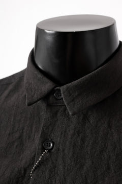 Load image into Gallery viewer, ISAMU KATAYAMA BACKLASH LONG SLEEVE SHIRT / SOFT LINEN (BLACK)