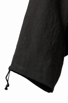 Load image into Gallery viewer, ISAMU KATAYAMA BACKLASH EASY SHORTS / SOFT LINEN (BLACK)