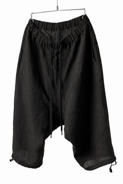 Load image into Gallery viewer, ISAMU KATAYAMA BACKLASH EASY SHORTS / SOFT LINEN (BLACK)