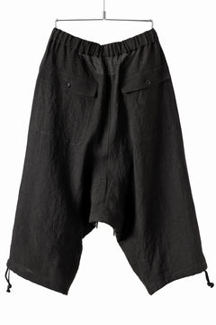 Load image into Gallery viewer, ISAMU KATAYAMA BACKLASH EASY SHORTS / SOFT LINEN (BLACK)