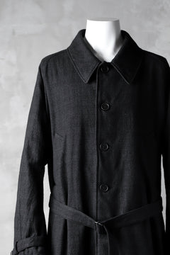 Load image into Gallery viewer, KLASICA DARK CHECK FR-US'40 COAT / WASH OUT MIX WEAVE (DARK CHECK)