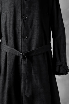 Load image into Gallery viewer, KLASICA DARK CHECK FR-US'40 COAT / WASH OUT MIX WEAVE (DARK CHECK)