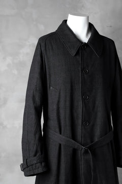 Load image into Gallery viewer, KLASICA DARK CHECK FR-US'40 COAT / WASH OUT MIX WEAVE (DARK CHECK)