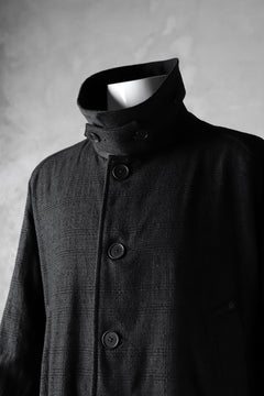 Load image into Gallery viewer, KLASICA DARK CHECK FR-US'40 COAT / WASH OUT MIX WEAVE (DARK CHECK)