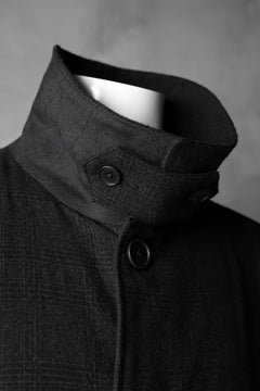 Load image into Gallery viewer, KLASICA DARK CHECK FR-US'40 COAT / WASH OUT MIX WEAVE (DARK CHECK)
