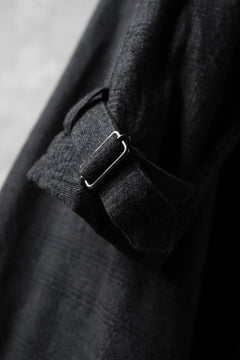 Load image into Gallery viewer, KLASICA DARK CHECK FR-US'40 COAT / WASH OUT MIX WEAVE (DARK CHECK)