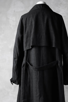 Load image into Gallery viewer, KLASICA DARK CHECK FR-US'40 COAT / WASH OUT MIX WEAVE (DARK CHECK)