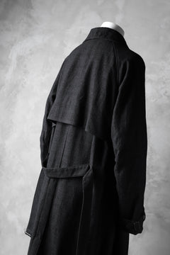 Load image into Gallery viewer, KLASICA DARK CHECK FR-US'40 COAT / WASH OUT MIX WEAVE (DARK CHECK)