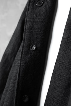 Load image into Gallery viewer, KLASICA DARK CHECK FR-US'40 COAT / WASH OUT MIX WEAVE (DARK CHECK)