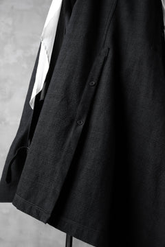 Load image into Gallery viewer, KLASICA DARK CHECK FR-US'40 COAT / WASH OUT MIX WEAVE (DARK CHECK)
