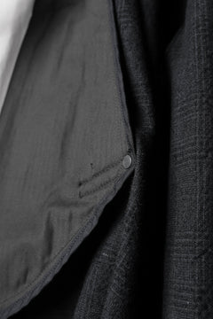 Load image into Gallery viewer, KLASICA DARK CHECK FR-US'40 COAT / WASH OUT MIX WEAVE (DARK CHECK)