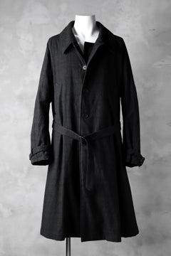 Load image into Gallery viewer, KLASICA DARK CHECK FR-US'40 COAT / WASH OUT MIX WEAVE (DARK CHECK)