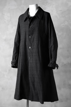 Load image into Gallery viewer, KLASICA DARK CHECK FR-US'40 COAT / WASH OUT MIX WEAVE (DARK CHECK)