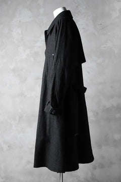 Load image into Gallery viewer, KLASICA DARK CHECK FR-US'40 COAT / WASH OUT MIX WEAVE (DARK CHECK)