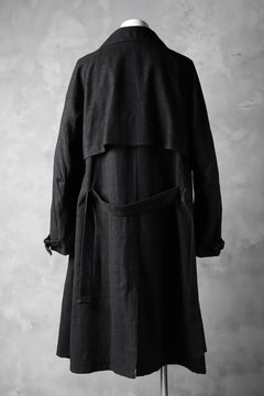 Load image into Gallery viewer, KLASICA DARK CHECK FR-US'40 COAT / WASH OUT MIX WEAVE (DARK CHECK)